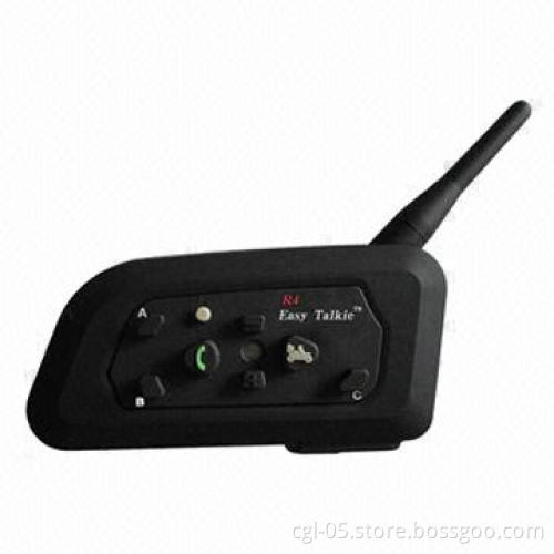 Motorcycle Bluetooth Intercom Walkie-talkie with Remote Control on Hand Grip